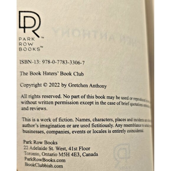 Book Haters' Book Club : A Novel by Gretchen Anthony (2022, Trade Paperback) - Picture 4 of 9